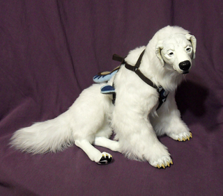 Illustration for article titled Lifelike Naga doll looks ready to carry Korra to Republic City